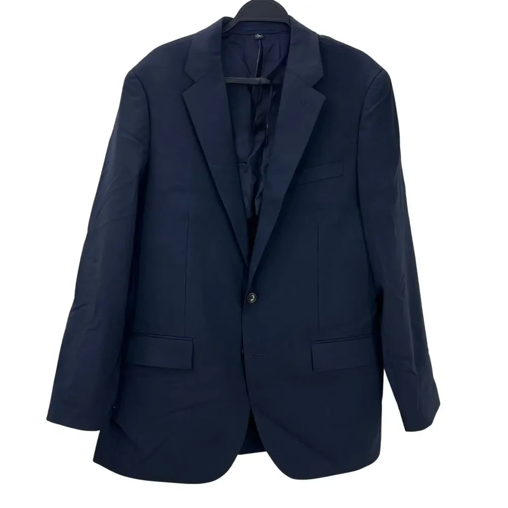 J. Crew Ludlow Traveler Slim-Fit Italian Wool Suit Deep Ocean Size 42R NWOT